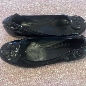 Tory Burch patent leather signature ballet flats